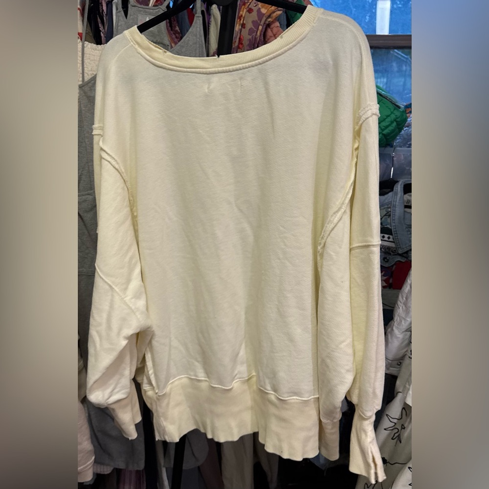 NWT Free People We The Free Graphic Camden Pullover - crab combo - Large - Picture 8 of 10